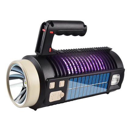 Linterna Mata Mosquitos Multifuncion Solar Recargable Blanco Y Ultravioleta Blanco