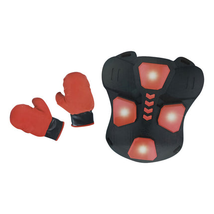 Guantes Y Chaleco De Box Con Luz Led 3aa, En Caja Negro
