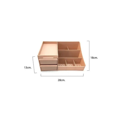 Caja Organizador Comésticos Grande 28,5 X 17,5x 12,5 Cm