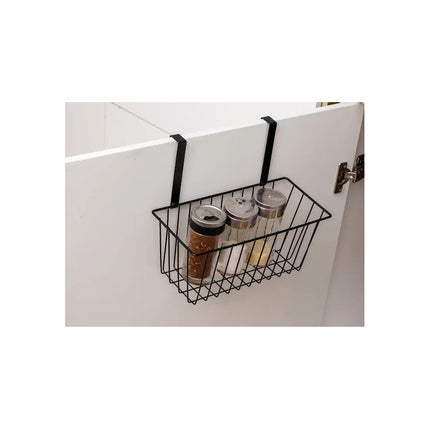 Canasto/cesta Organizador Colgante Para Rejillas O Puertas  Negro/blanco