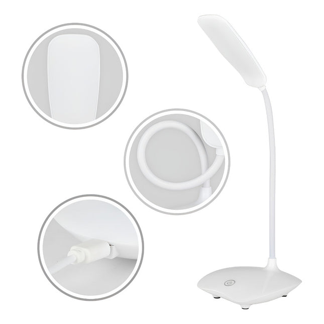 Lampara Led Con Base Para Escritorio C/3 Modos A A