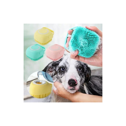 Cepillo De Baño Mascota Perro Gato Esponja Ducha Dispensador Varios