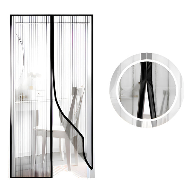 Cortina Malla Mosquitero No + Insectos - Puertas - Ventanas Negro