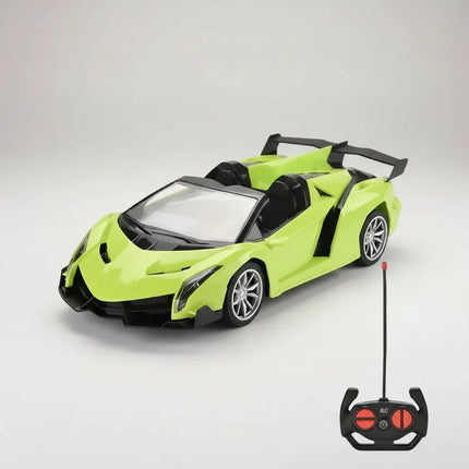 Auto A Control Remoto Lamborghini Con Luz Verde Lima