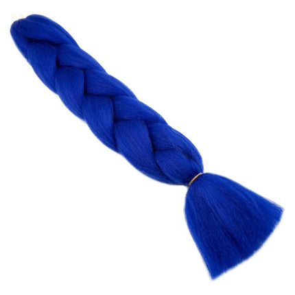 Trenza Azul De Pelo Sintético 55cm Cas00186 Azul