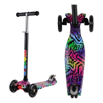 Tripatin Scooter Estampado Regulable Con Luz Jtjug214-26