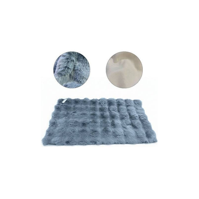 Alfombra De Felpa Con Relieves 50x80cm. 1 M 1 M Relieve Gris