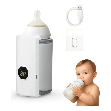 Calentador Portátil Para Mamaderas 6 Niveles Blanco