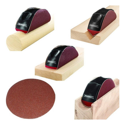 Set Taco Lija 4 Bases Intercambiables Sandplane Milescraft 1