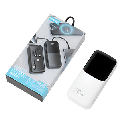 Power Bank Treqa Carga Rápida 20000 Mha Tr-972 Blanco V