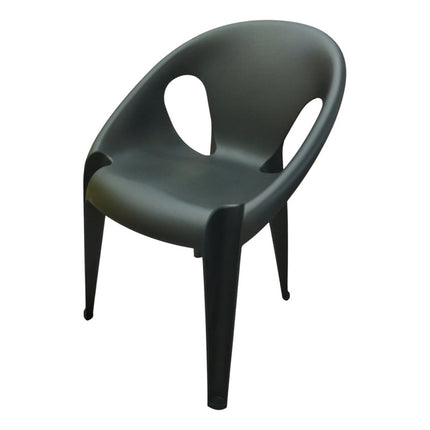 Silla Edna De Plástico Forma Ovalada