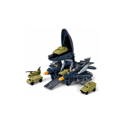 Set Militar Con Avión Porta Vehículos 30x23cm Ty372740b Avión