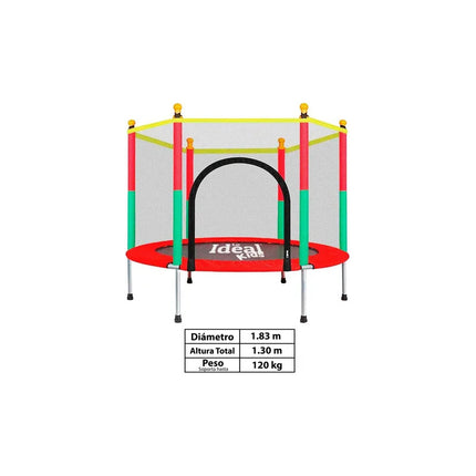 Cama Elástica Trampolín 183 Cobertor + Red Lo Ideal Kids V V