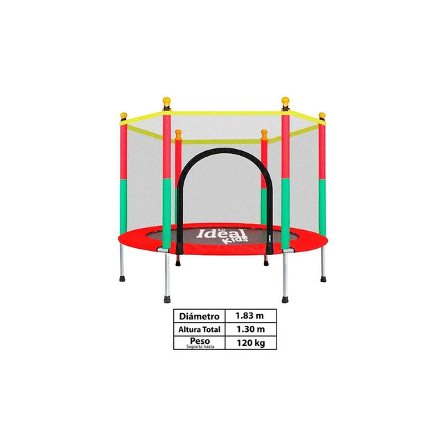 Cama Elástica Trampolín 183 Cobertor + Red Lo Ideal Kids V V