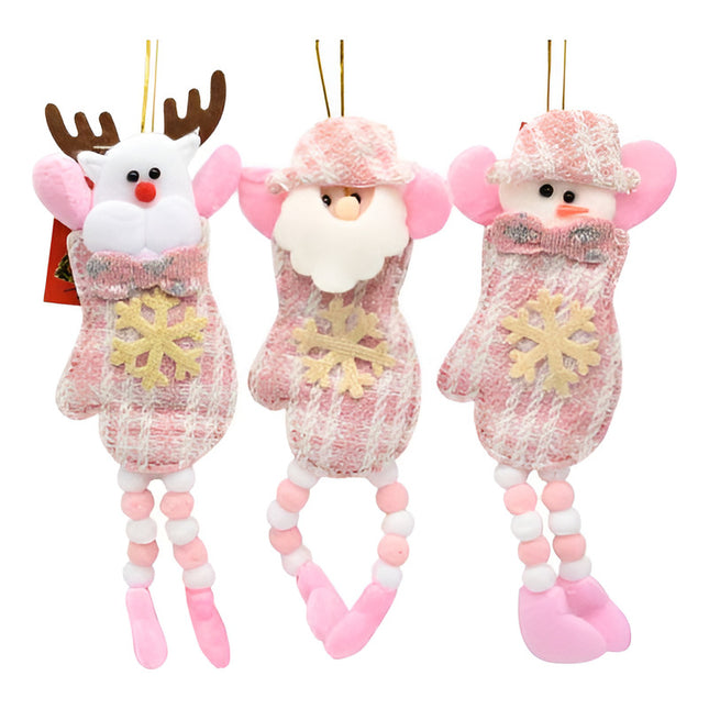 Adorno Navideño Colgante De Fieltro 23x8cm Ccm00130 V