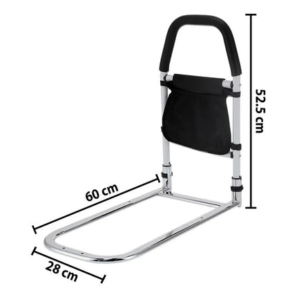 Baranda Para Cama Plegable Ideal Para Adulto Mayor Seguridad Gris
