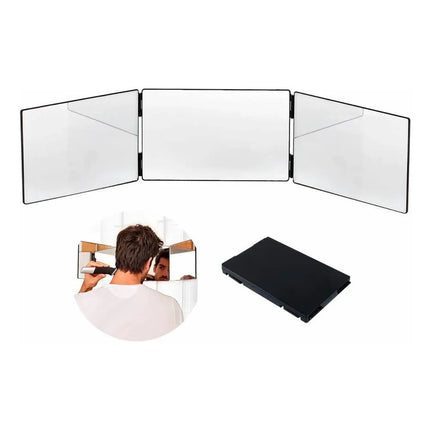 Espejo Triple Portatil Y Ajustable Vista 360°  V