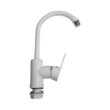 Canilla Cocina Plastico Monocomando En Caja Blanco Brillante