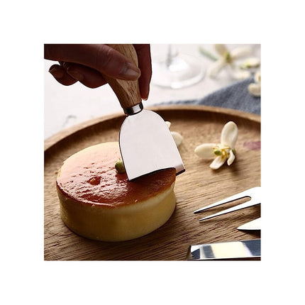 Cortador Cuchillo Y Utensilios Para Queso X4 Cubiertos En Ca Marrón