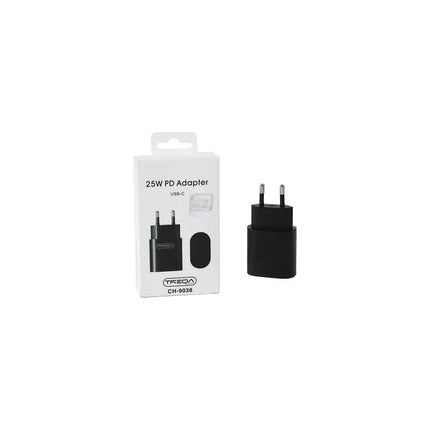 Cargador Celular Tipo C 25 W 3.0 A Ch-9038 Negro