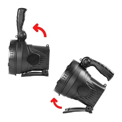 Linterna Largo Alcance Alta Potencia Recargable Reflector Lu Negro