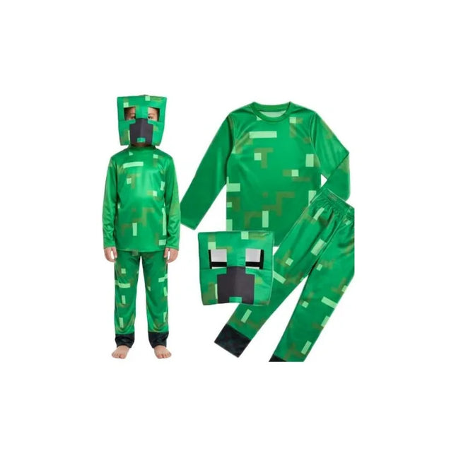 Disfraz De Minecraft Fiestas Temáticas Halloween Verde S