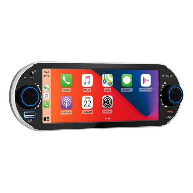 Pantalla Táctil 6.8'' Apple Carplay Y Android Auto 6283w Negro