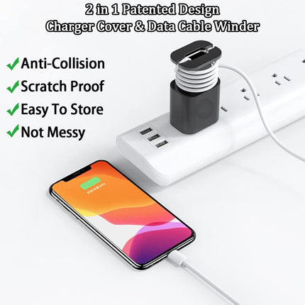 Protector Para Cargador De Silicona Y Organizador De Cable