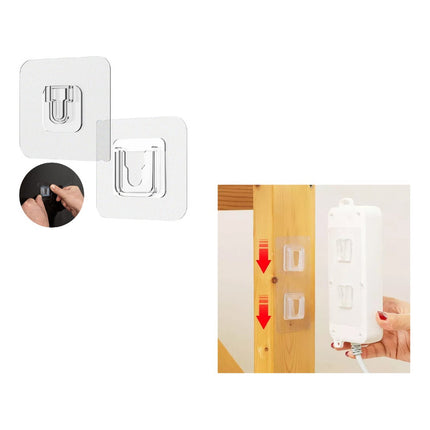 Gancho Pared Cinta Doble Faz Resiste 10 Kg Colgador Adhesivo