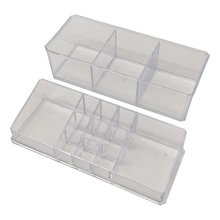 Organizador De Cosméticos De Acrílico Medida: 23x11x9cm Transparente