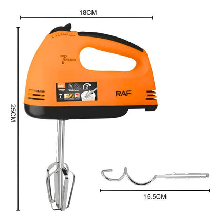 Batidora De Mano 260w | 7 Velocidades Raf Naranja