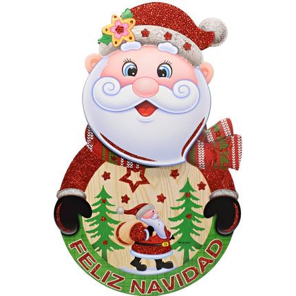 Adorno Cartel Navideño 32x20cm Ccm00655 V