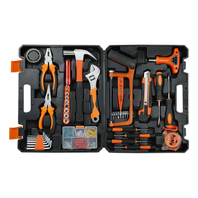 Set De Herramientas Manuales Kit 82 Piezas Con Maletin Negro