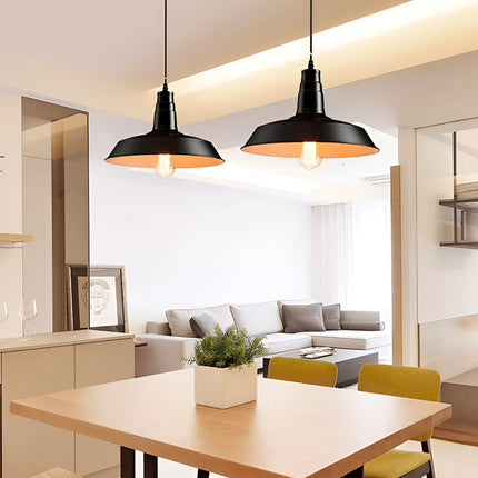 Lampara Metalica Colgante Negra Vintage Lh-2104 X