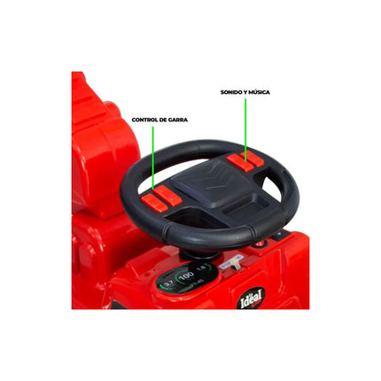 Auto A Batería Retroexcavadora Música Usb Mp3 Garra C/movim V