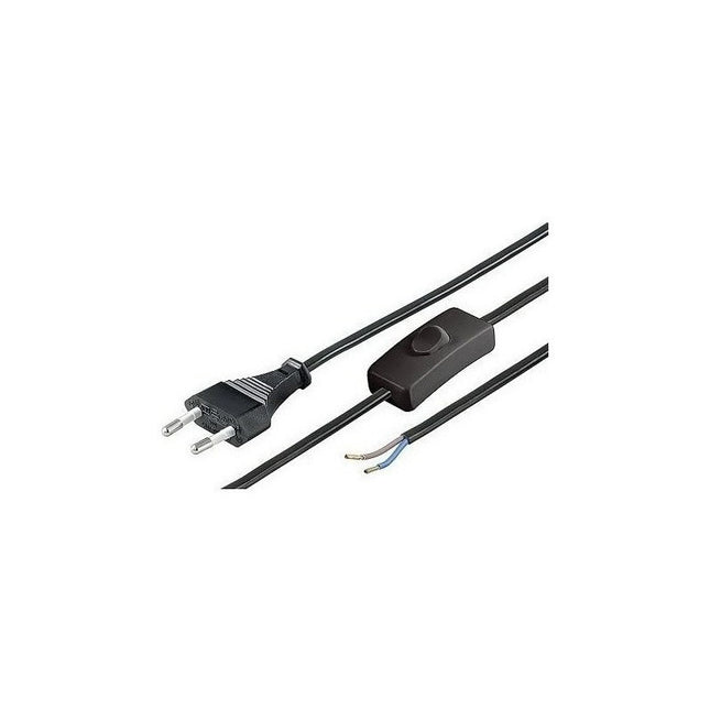 Cable Con Interruptor Llave Y Enchufe Ideal Lámpara Portátil