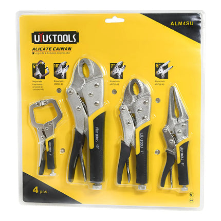 Pinza Morsa 4piezas  Uyustools Alm4su