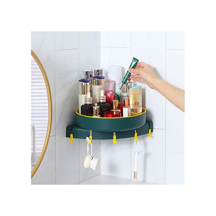 Esquinero De Baño Giratorio Con 5 Perchas Adhesivo