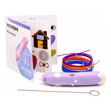 Lapicera Lapiz 3d De Impresion Con Filamento Nuevo Modelo Violeta
