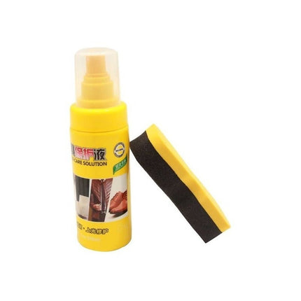 Spray Limpia Todo Tipo De Cueros 150 Ml + Cepillo Esponja -