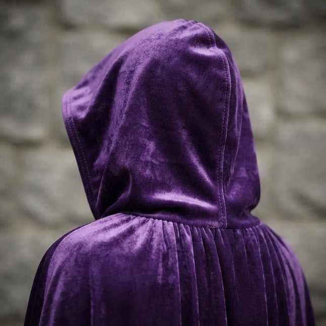 Capa De Terciopelo Violeta Para Halloween 80cm Cpt01063 Violeta