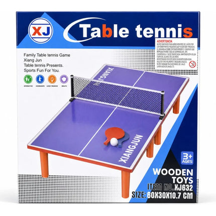 Mesa De Ping Pong De Madera Con Accesorios 60x30x10.7cm V
