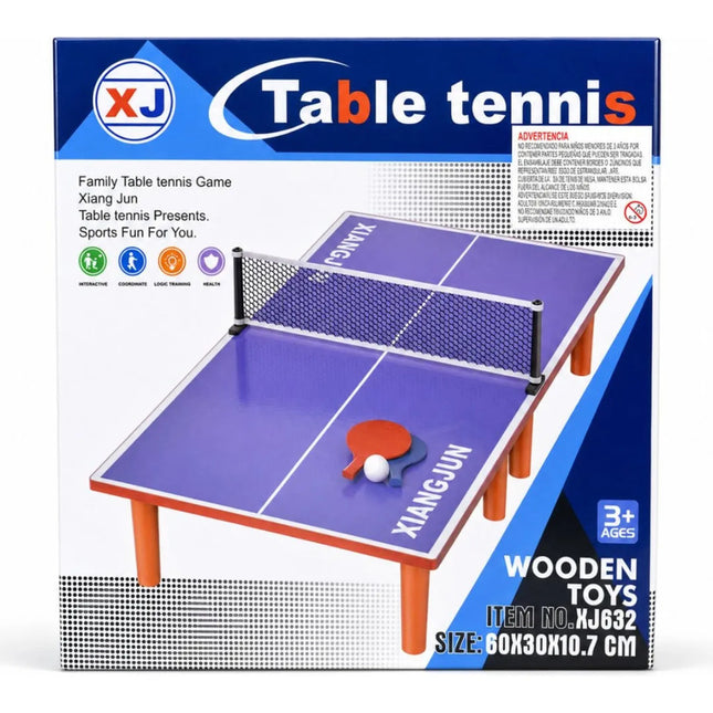 Mesa De Ping Pong De Madera Con Accesorios 60x30x10.7cm V