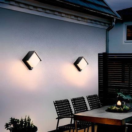 Aplique Led Negro Cuadrado 12w Lh-3478 X