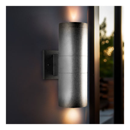 Foco Exterior 2 Luces Moderno  9cm 2 Colores