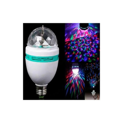 Lampara Led Giratoria Fiestas + Portalampara Con Interruptor