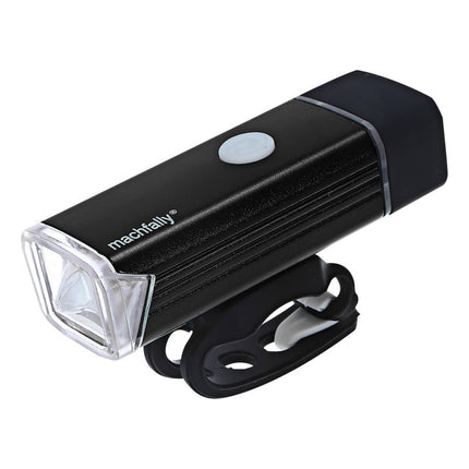 Luz Led Para Bicicleta Recargable Batería: 1200 Mah Aluminio Negro
