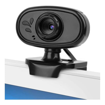Camara Web Con Microfono Webcam  Negro