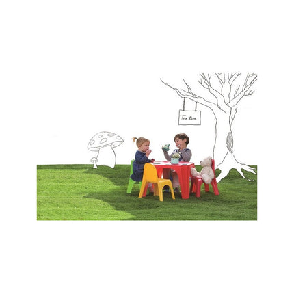 Mesa Y 4 Sillas Starplay, De Plástico Para Niños Multicolor