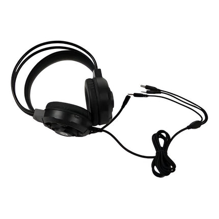 Auricular Vincha Gamer Led Rgb H81 Negro